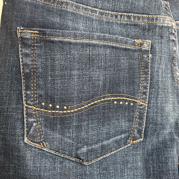 Lee Secretly Shapes Jeans Women 6 Short Straight Leg Mid Rise Bewitched Stretch - Picture 11 of 13